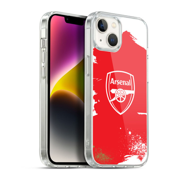 Arsenal FC Graffiti Art Crest Soft Gel Case for Apple iPhone 14 Plus & MagSafe