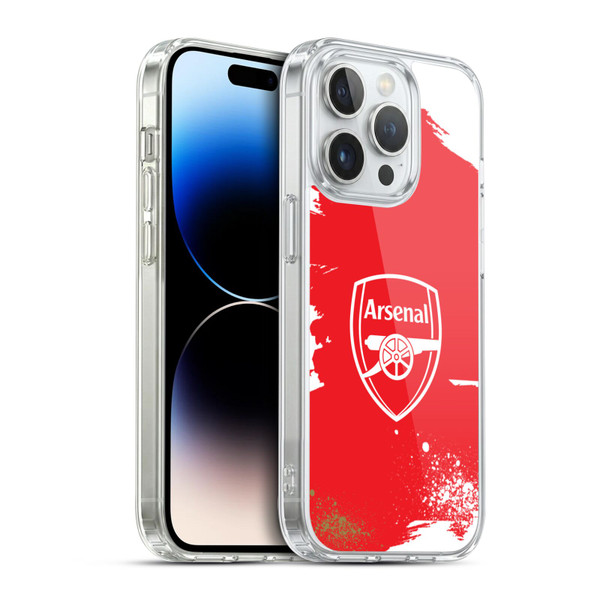 Arsenal FC Graffiti Art Crest Soft Gel Case for Apple iPhone 14 Pro & MagSafe