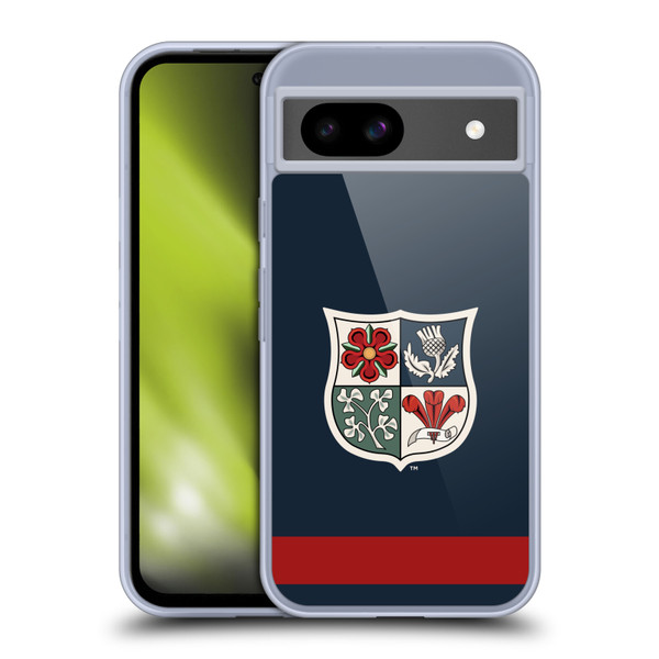 British and Irish Lions Badge Heritage Blue Soft Gel Case for Google Pixel 8a