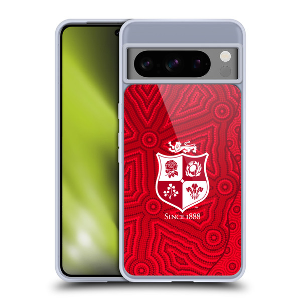 British and Irish Lions Badge Patterns Soft Gel Case for Google Pixel 8 Pro