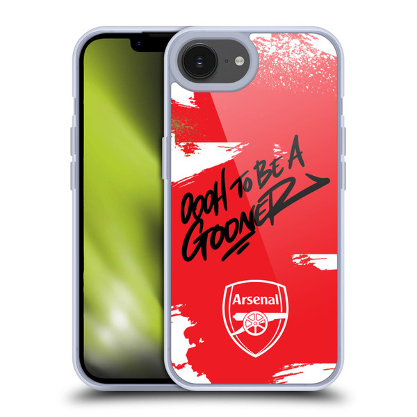 Arsenal FC Graffiti Art Oh To Be Soft Gel Case for Apple iPhone 16e