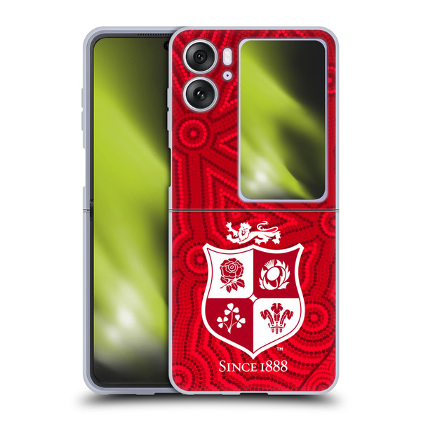 British and Irish Lions Badge Patterns Soft Gel Case for OPPO Find N2 Flip