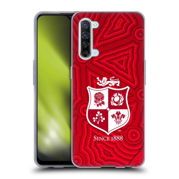 British and Irish Lions Badge Patterns Soft Gel Case for OPPO Find X2 Lite 5G