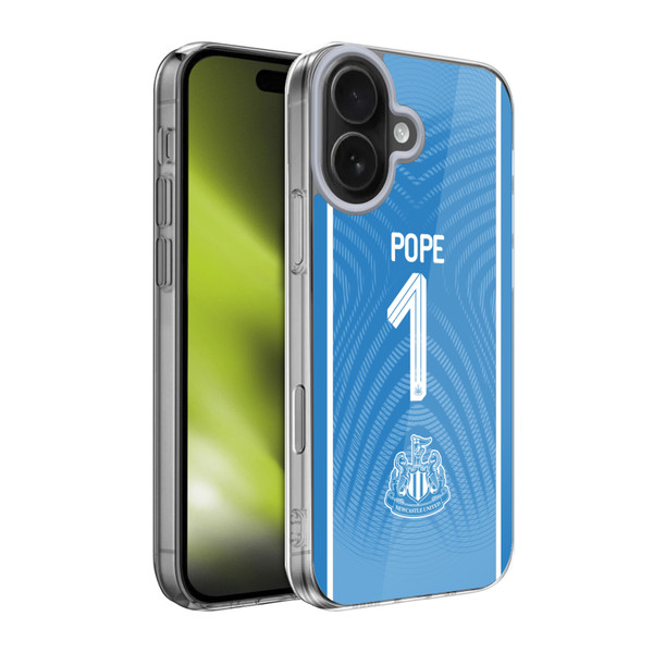Newcastle United Football Club 2025/26 Players Home Kit 1st Group Nick Pope Soft Gel Case for Apple iPhone 17