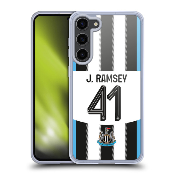 Newcastle United Football Club 2025/26 Players Home Kit 1st Group Jacob Ramsey Soft Gel Case for Samsung Galaxy S23+ 5G