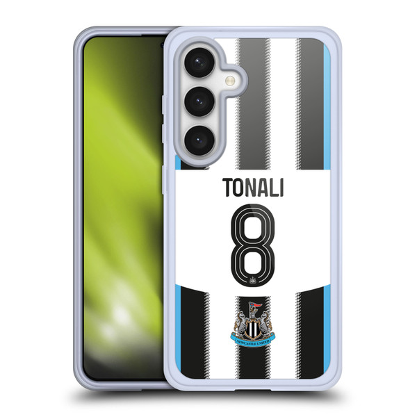 Newcastle United Football Club 2025/26 Players Home Kit 1st Group Sandro Tonali Soft Gel Case for Samsung Galaxy S24 5G