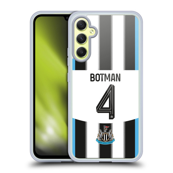 Newcastle United Football Club 2025/26 Players Home Kit 2nd Group Sven Botman Soft Gel Case for Samsung Galaxy A34 5G
