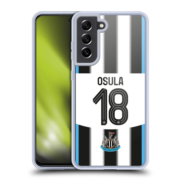 Newcastle United Football Club 2025/26 Players Home Kit 2nd Group William Osula Soft Gel Case for Samsung Galaxy S21 FE 5G
