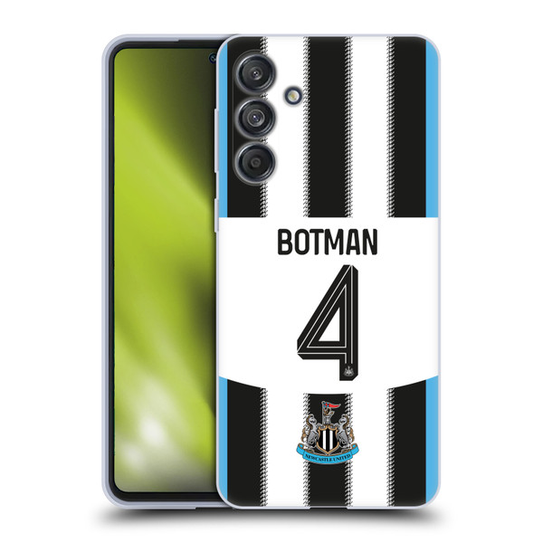 Newcastle United Football Club 2025/26 Players Home Kit 2nd Group Sven Botman Soft Gel Case for Samsung Galaxy M55 5G
