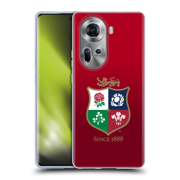 British and Irish Lions Badge Gradient Soft Gel Case for OPPO Reno11