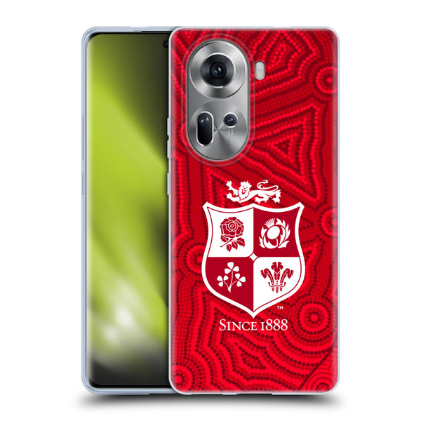 British and Irish Lions Badge Patterns Soft Gel Case for OPPO Reno11