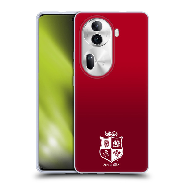 British and Irish Lions Badge Gradient Mono Soft Gel Case for OPPO Reno11 Pro