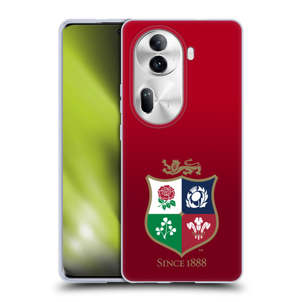 British and Irish Lions Badge Gradient Soft Gel Case for OPPO Reno11 Pro