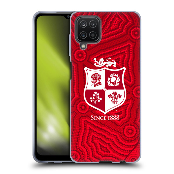 British and Irish Lions Badge Patterns Soft Gel Case for Samsung Galaxy A12 (2020)