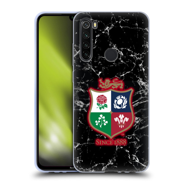British and Irish Lions Badge Marble Soft Gel Case for Xiaomi Redmi Note 8T