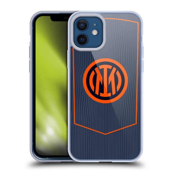 Fc Internazionale Milano 2025/26 Crest Kit Third Soft Gel Case for Apple iPhone 12 / iPhone 12 Pro