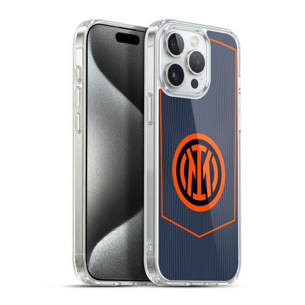 Fc Internazionale Milano 2025/26 Crest Kit Third Soft Gel Case for Apple iPhone 15 Pro Max & MagSafe