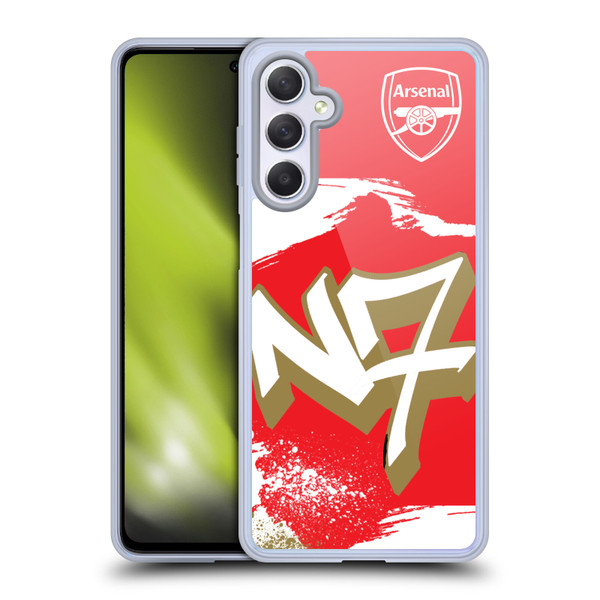 Arsenal FC Graffiti Art N7 Soft Gel Case for Samsung Galaxy M54 5G