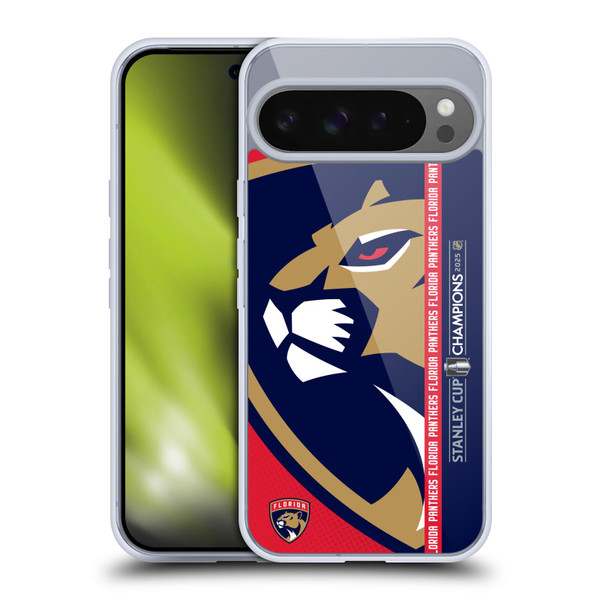 NHL 2025 Stanley Cup Champions Florida Panthers Oversized Soft Gel Case for Google Pixel 9 Pro XL