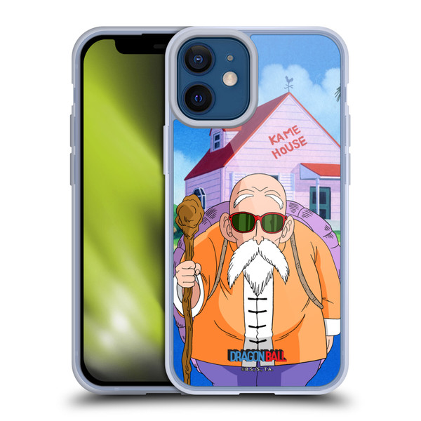 Dragon Ball Characters Master Roshi Soft Gel Case for Apple iPhone 12 Mini