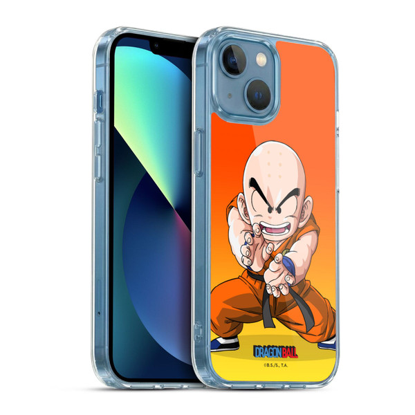 Dragon Ball Characters Krillin Soft Gel Case for Apple iPhone 13 Mini & MagSafe