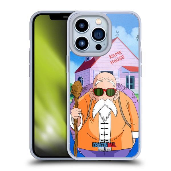 Dragon Ball Characters Master Roshi Soft Gel Case for Apple iPhone 13 Pro