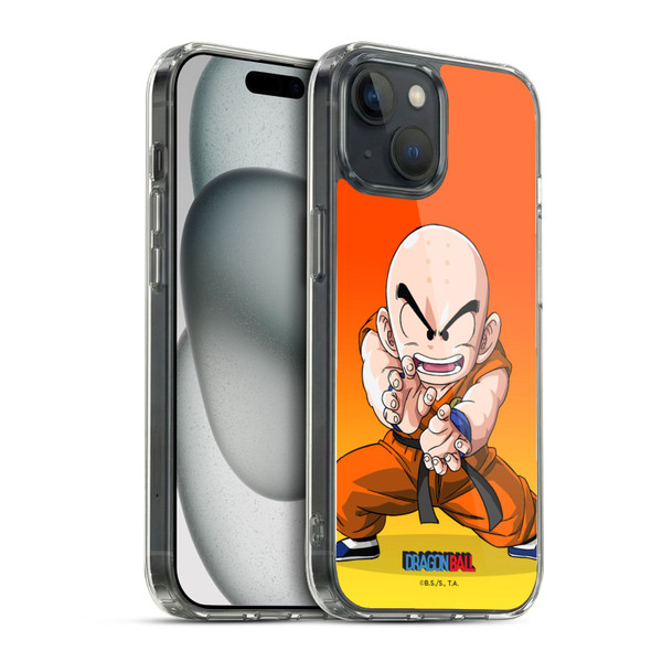Dragon Ball Characters Krillin Soft Gel Case for Apple iPhone 15 & MagSafe