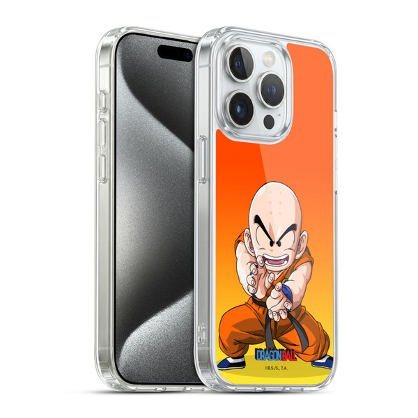 Dragon Ball Characters Krillin Soft Gel Case for Apple iPhone 15 Pro & MagSafe