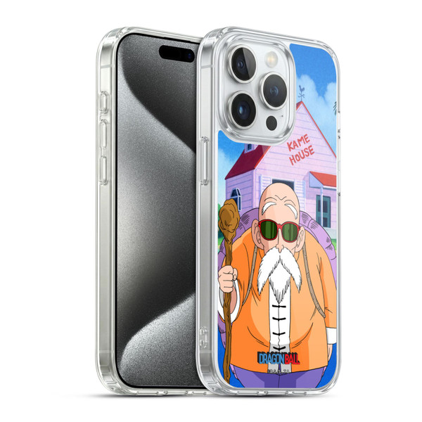 Dragon Ball Characters Master Roshi Soft Gel Case for Apple iPhone 15 Pro & MagSafe