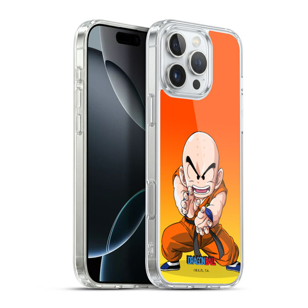 Dragon Ball Characters Krillin Soft Gel Case for Apple iPhone 16 Pro Max & MagSafe