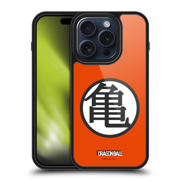 Dragon Ball Iconic Kame Symbol Gel Armour Case For Apple iPhone 15 Pro