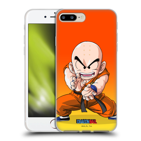 Dragon Ball Characters Krillin Soft Gel Case for Apple iPhone 7 Plus / iPhone 8 Plus