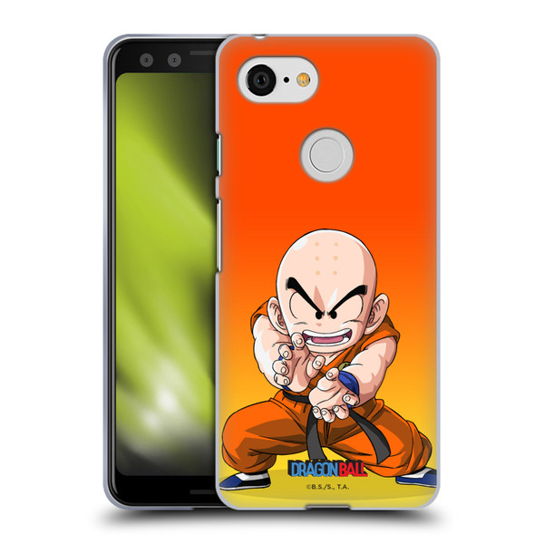 Dragon Ball Characters Krillin Soft Gel Case for Google Pixel 3