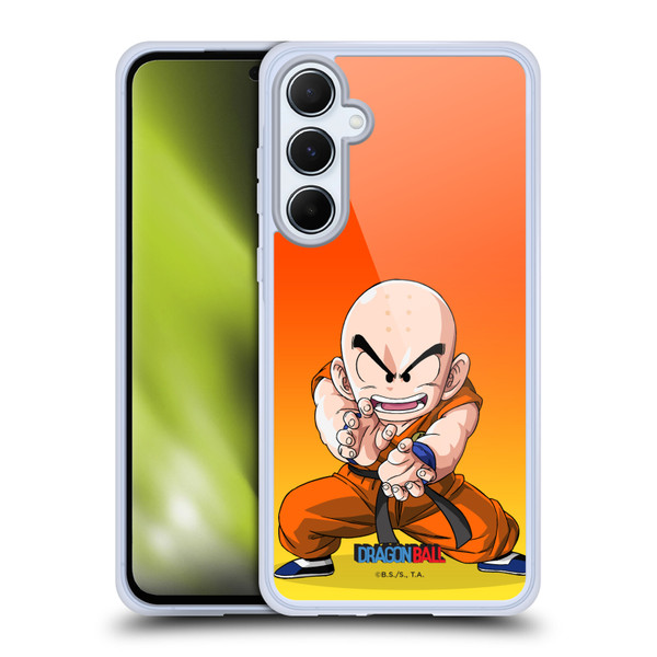 Dragon Ball Characters Krillin Soft Gel Case for Samsung Galaxy A55 5G