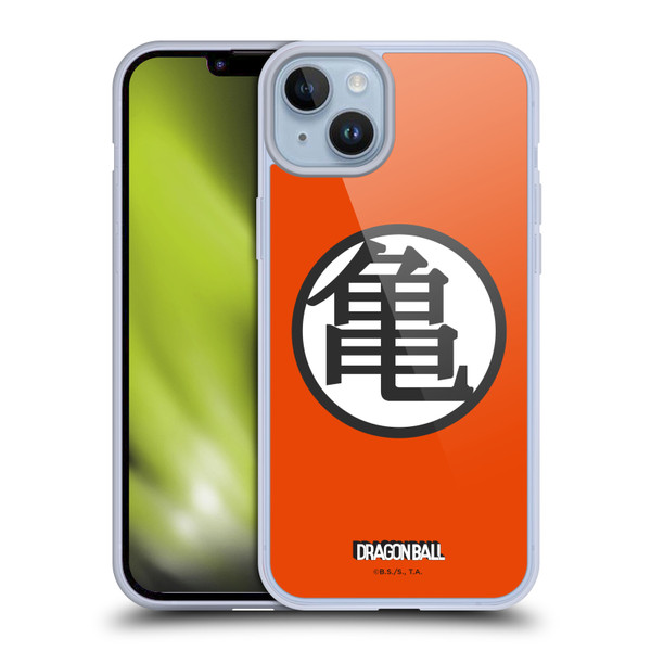 Dragon Ball Iconic Kame Symbol Soft Gel Case for Apple iPhone 14 Plus