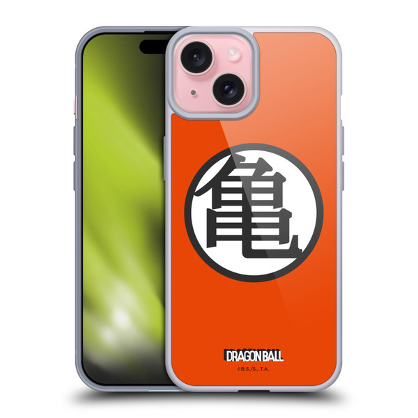 Dragon Ball Iconic Kame Symbol Soft Gel Case for Apple iPhone 15