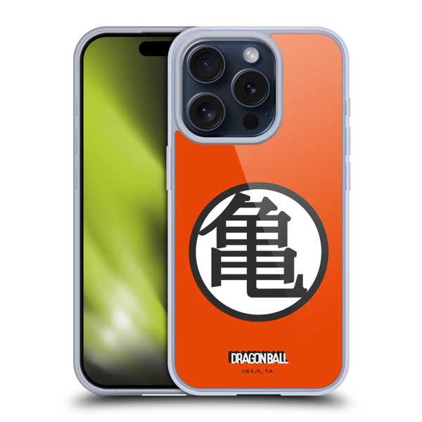 Dragon Ball Iconic Kame Symbol Soft Gel Case for Apple iPhone 15 Pro