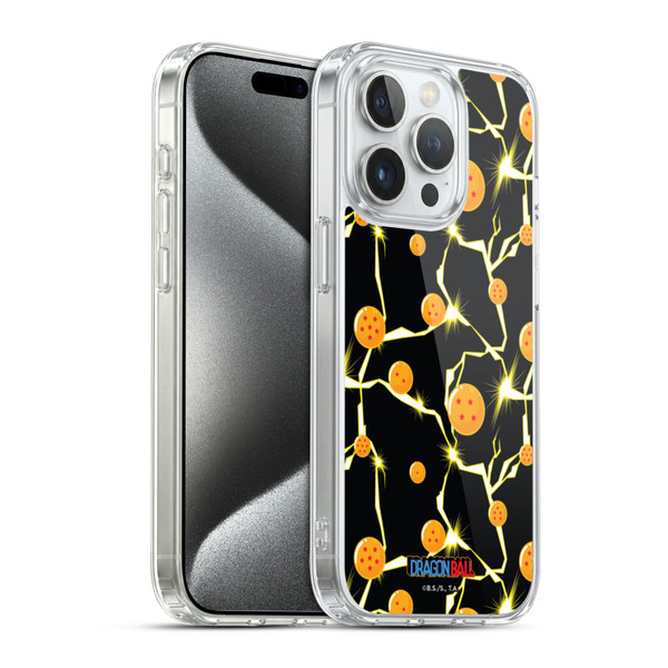 Dragon Ball Iconic Pattern Soft Gel Case for Apple iPhone 15 Pro & MagSafe
