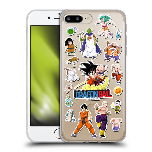 Dragon Ball Iconic Characters Collage Soft Gel Case for Apple iPhone 7 Plus / iPhone 8 Plus