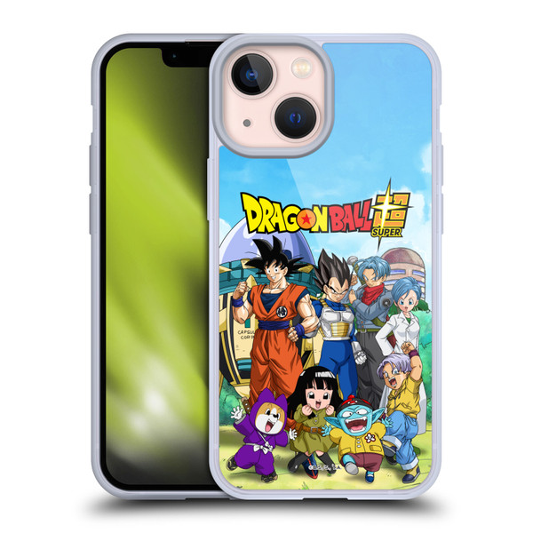 Dragon Ball Super Future Trunks Arc Characters Group Soft Gel Case for Apple iPhone 13 Mini