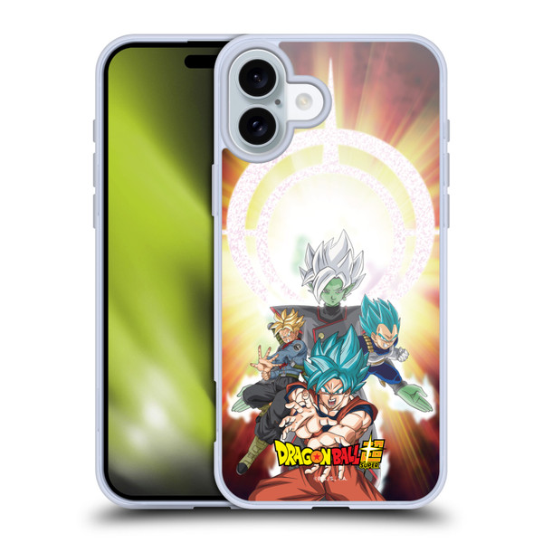 Dragon Ball Super Future Trunks Arc Characters Merged Zamasu Soft Gel Case for Apple iPhone 16 Plus