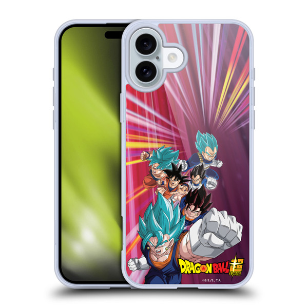 Dragon Ball Super Future Trunks Arc Characters Vegito Soft Gel Case for Apple iPhone 16 Plus
