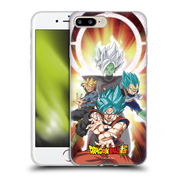 Dragon Ball Super Future Trunks Arc Characters Merged Zamasu Soft Gel Case for Apple iPhone 7 Plus / iPhone 8 Plus