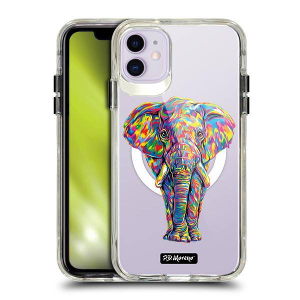 P.D. Moreno Gothic Art Elephant SHOCKPROOF BUMPER CASE COMPATIBLE WITH Apple iPhone 11 & MAGSAFE