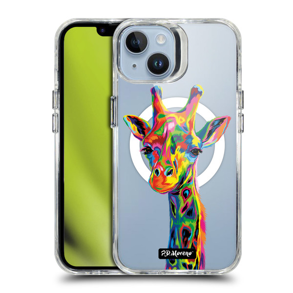 P.D. Moreno Gothic Art Giraffe SHOCKPROOF BUMPER CASE COMPATIBLE WITH Apple iPhone 14 & MAGSAFE