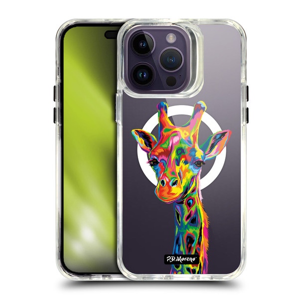 P.D. Moreno Gothic Art Giraffe SHOCKPROOF BUMPER CASE COMPATIBLE WITH Apple iPhone 14 Pro Max & MAGSAFE
