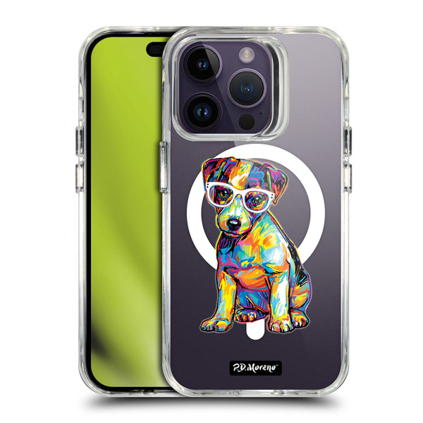 P.D. Moreno Gothic Art Jack Russell SHOCKPROOF BUMPER CASE COMPATIBLE WITH Apple iPhone 14 Pro & MAGSAFE