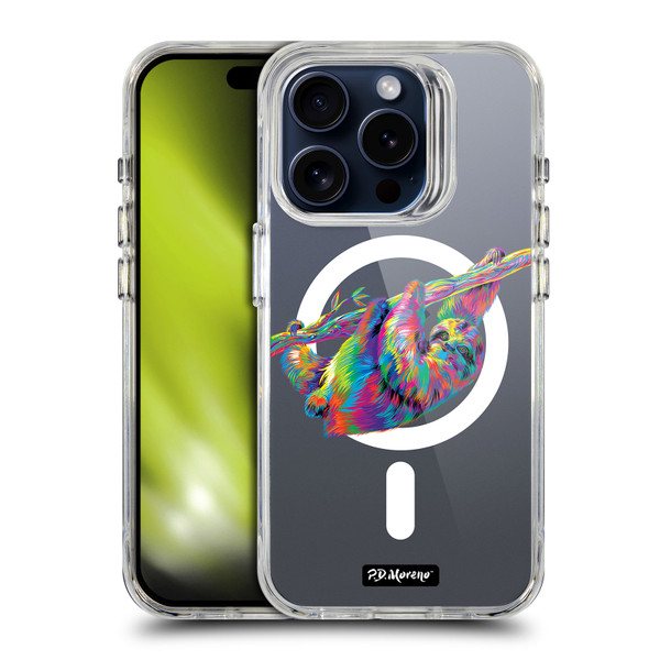 P.D. Moreno Gothic Art Sloth SHOCKPROOF BUMPER CASE COMPATIBLE WITH Apple iPhone 15 Pro & MAGSAFE