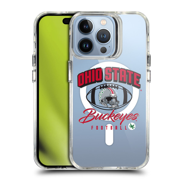 Ohio State University Logo Icon Football SHOCKPROOF BUMPER CASE COMPATIBLE WITH Apple iPhone 13 Pro & MAGSAFE