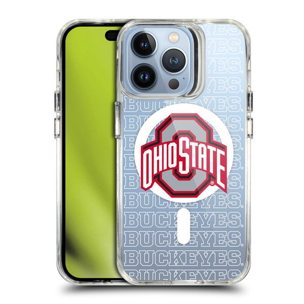 Ohio State University Logo Icon Outline Buckeyes SHOCKPROOF BUMPER CASE COMPATIBLE WITH Apple iPhone 13 Pro & MAGSAFE